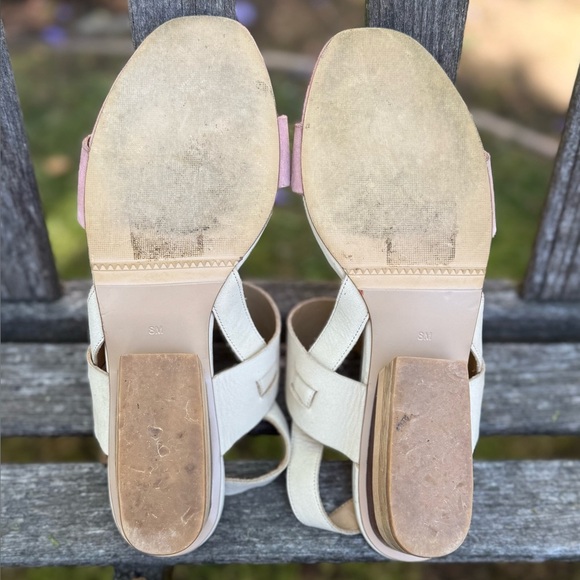 Vaneli "Corene" two-tone heeled slingback sandals - size 8M - Picture 6 of 6